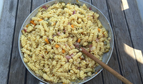 Pasta zucchini e bolina